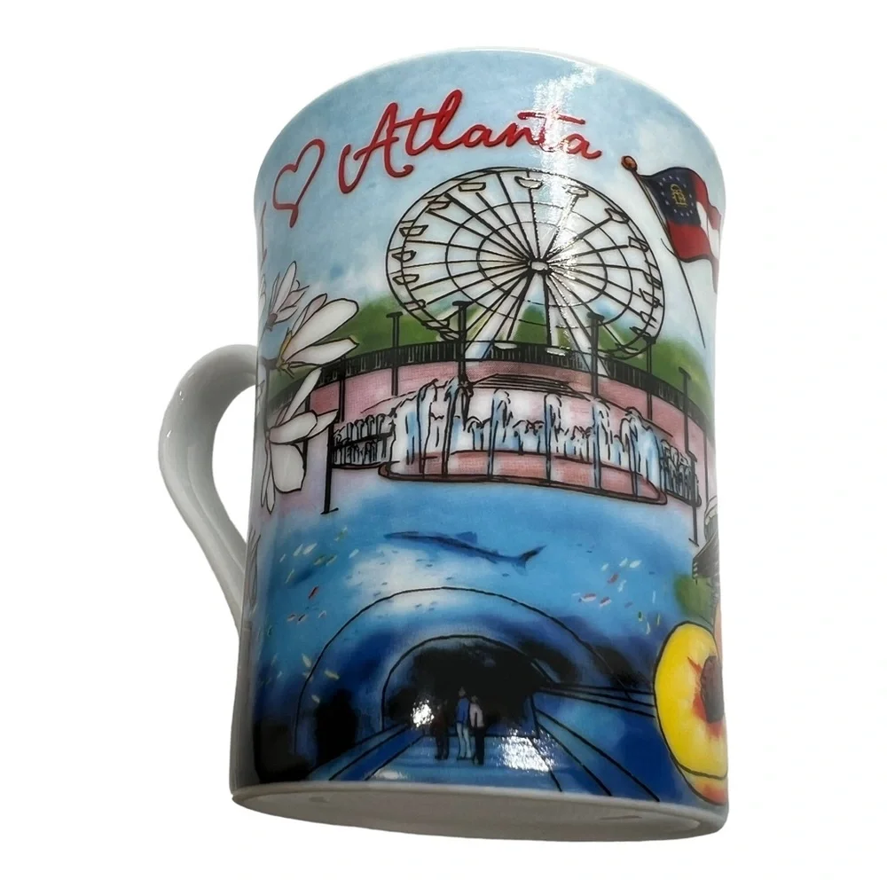 I Love Atlanta Souvenir Coffee Mug Cup the Postcard Company 10 Ounces